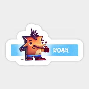 Crash has Something to Say Sticker